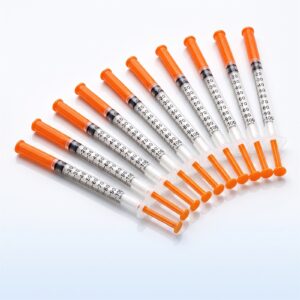 10 Insulin syringes (1ml U-100)